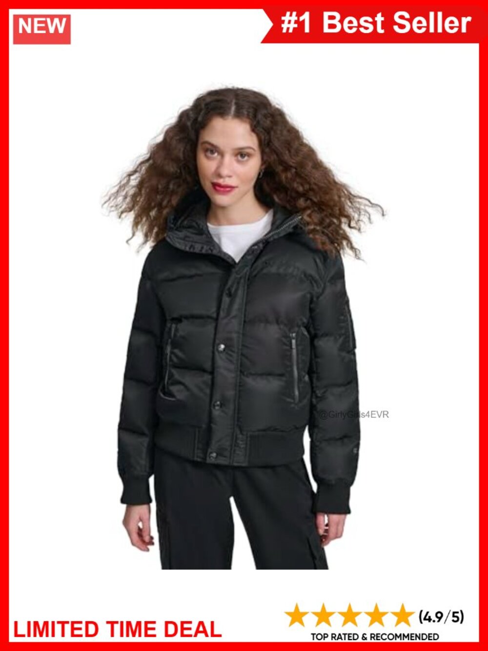 Quilted Snorkel Puffer Jacket Hooded Insulated